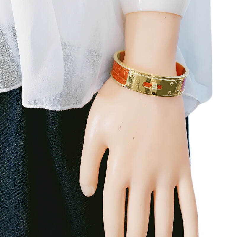 楽天市場】【HERMES】エルメス ケリーバングル ブレスレット オレンジ