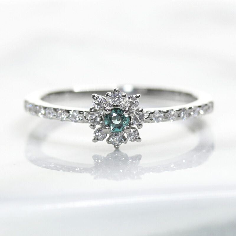 楽天市場】【ｾｰﾙ】アレキサンドライト 0.08ct リング 12号 PT900