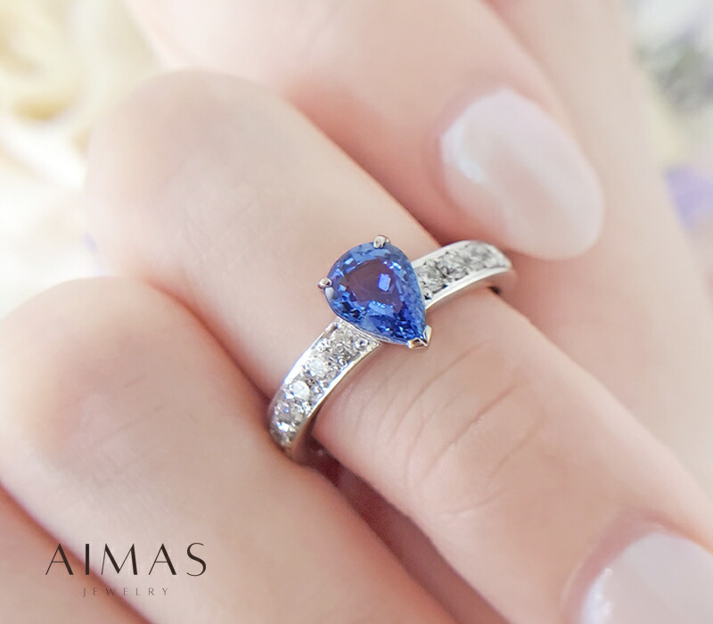 楽天市場】ブルーサファイア 1.043ct リング 12号 PT900 プラチナ