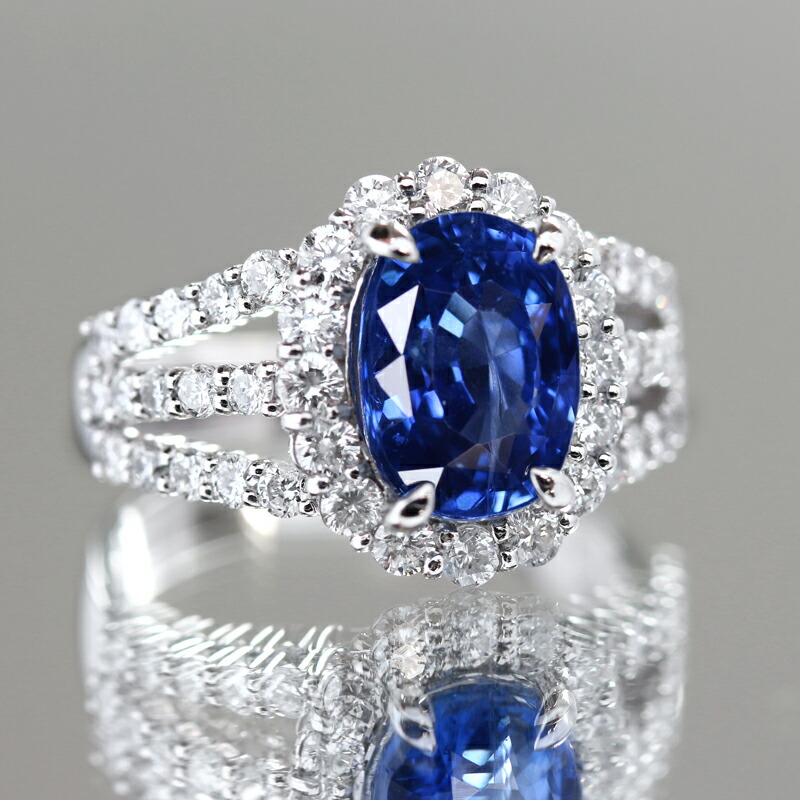 楽天市場】【ｾｰﾙ】コーンフラワーブルーサファイア 3.86ct リング 12号