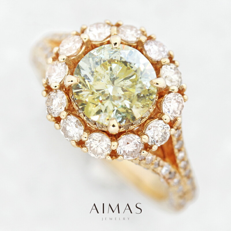 楽天市場】【ｾｰﾙ】イエローダイヤモンド 2.006ct(LIGHT YELLOW I-1
