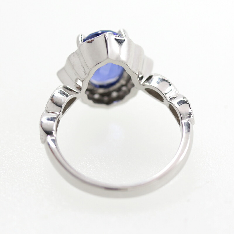 楽天市場】【ｾｰﾙ】スリランカ産非加熱ブルーサファイア 3.19ct リング