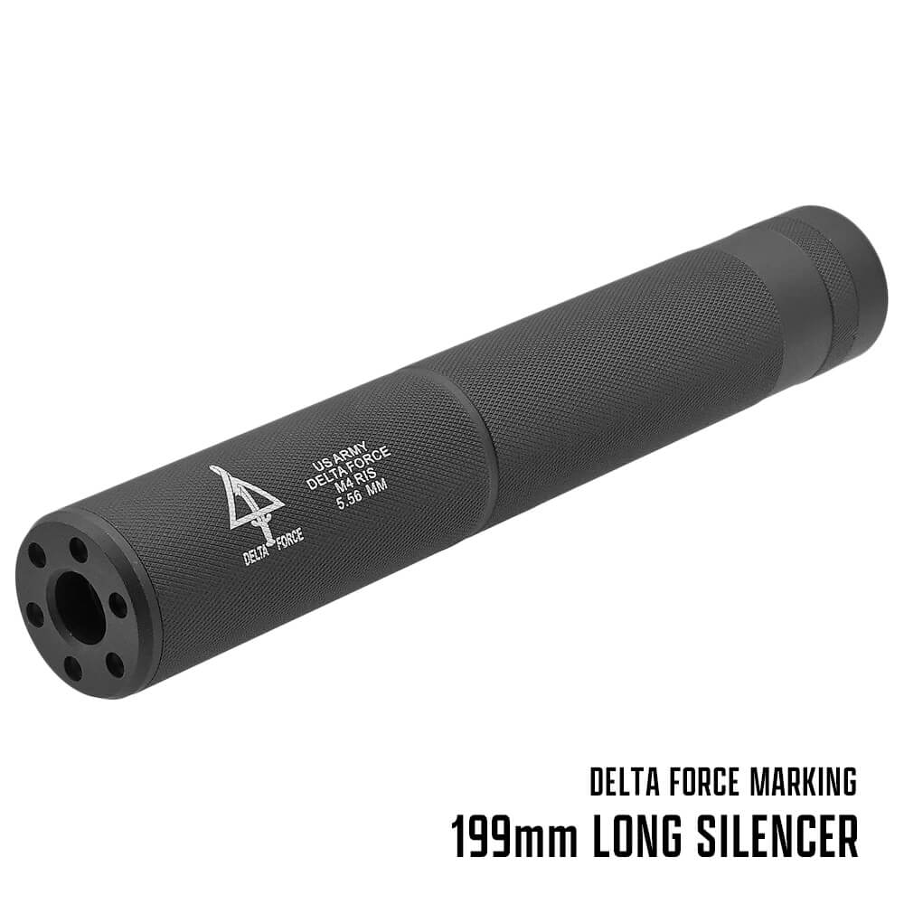 楽天市場】【CYMA 製】 14mm逆ネジ対応 ロング サイレンサー DELTA