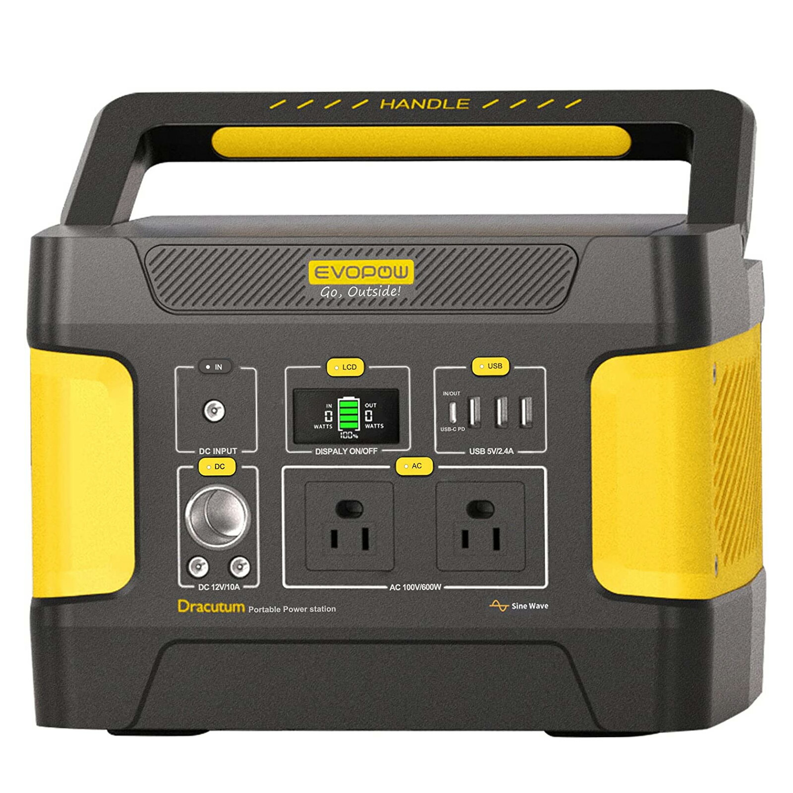 楽天市場】ポータブル電源 515Wh 大容量 600W出力 リン酸鉄 正弦波