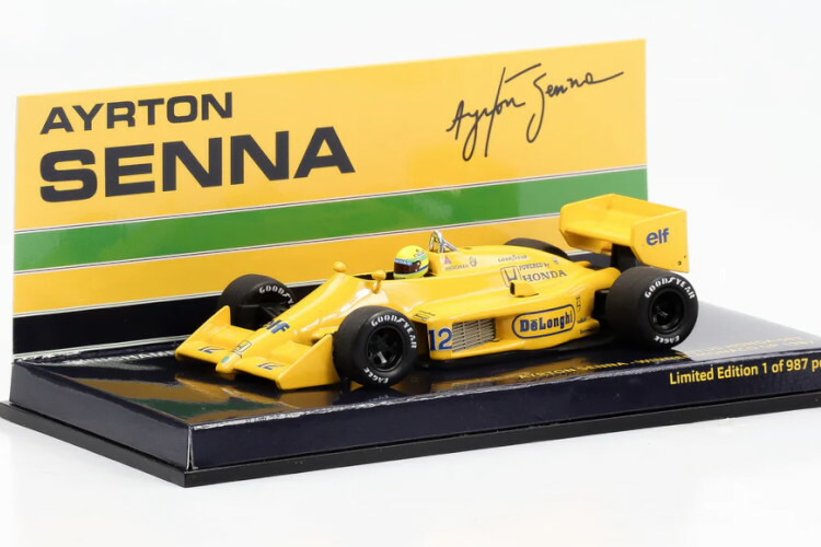 美品☆ミニチャンプス☆F1☆1/18☆アイルトンセナ☆ホンダ ロータス99T