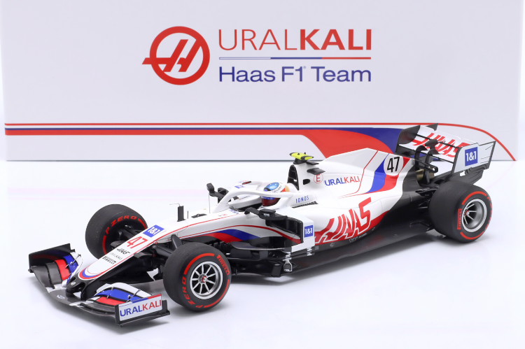 楽天市場】ミニチャンプス 1/18 ミック シューマッハ ハース VF-21 #47