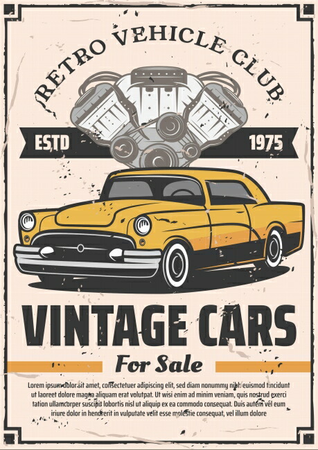 楽天市場】【送料無料】アートポスター【VINTAGE CAR FOR SALE