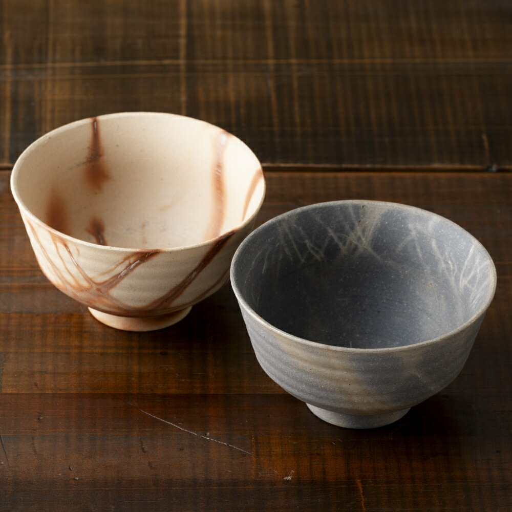 備前焼 緋襷 輪花 向付 6客 在銘 作家物 備前焼 緋襷 輪花 向付 6客 在