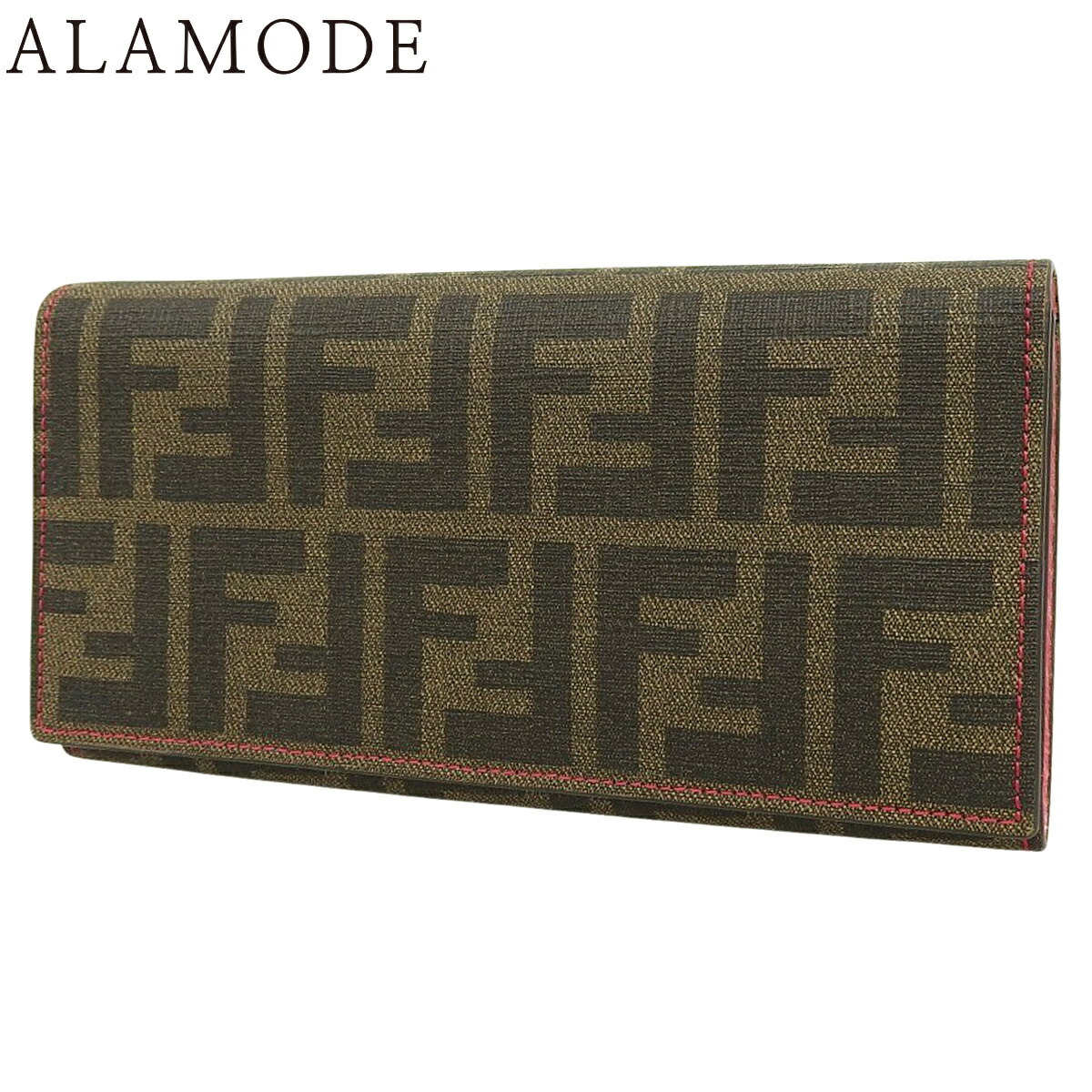 楽天市場】【中古】【財布】FENDI フェンディ ズッカ柄 2つ折 長財布