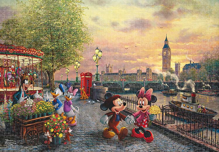 楽天市場】ジグソーパズル Mickey and Minnie in London(ミッキー