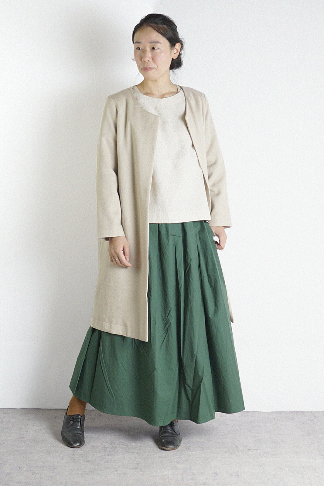 楽天市場】コットン100 ラップ風ギャザースカート スカート ロング