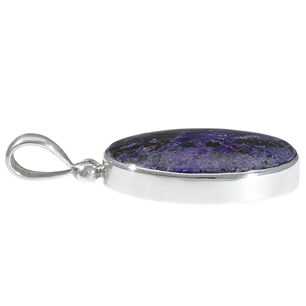 楽天市場】スギライト シルバー ペンダントトップ オーバル 天然石