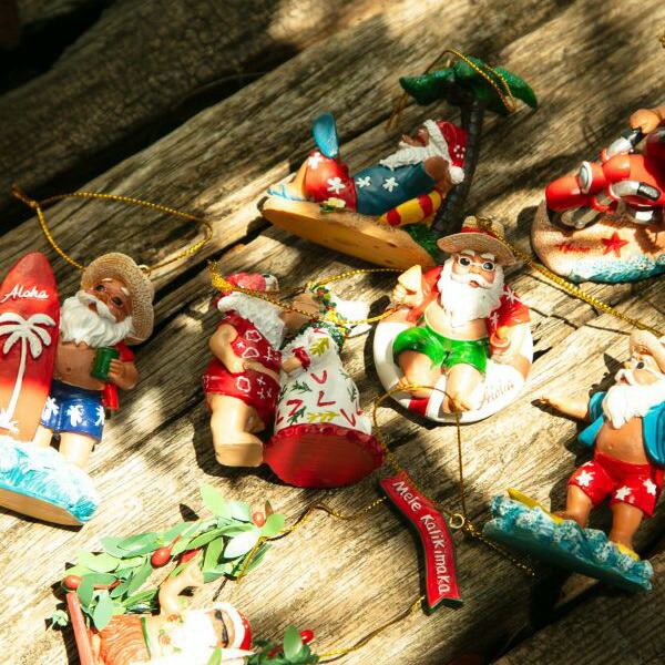 楽天市場】ハワイ クリスマス オーナメント サンタ サンタクロース