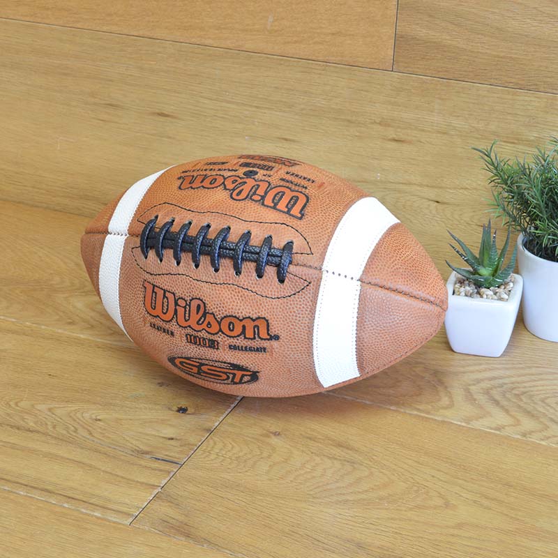 楽天市場】アメフト フットボール アメリカ製 革 Wilson GST 1003 NCAA