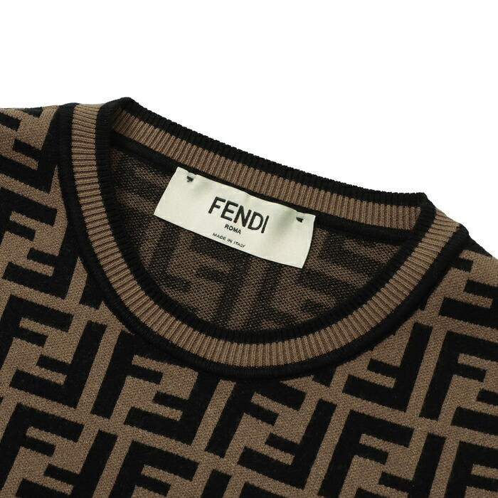 楽天市場】フェンディ FENDI ニット ストライプライン セーター FFロゴ