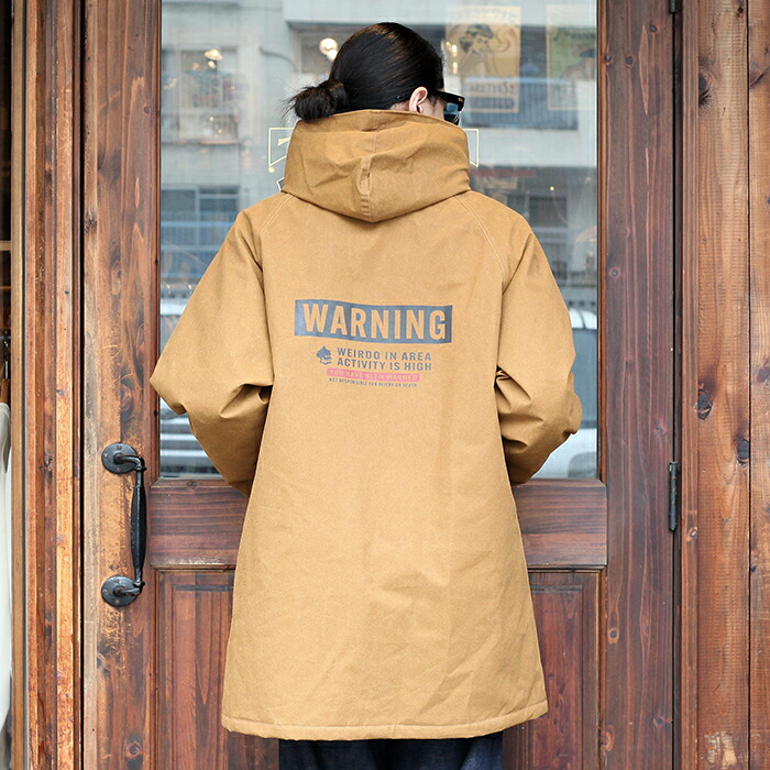 楽天市場】WEIRDO ウィアード / 「WARNING - WARMER COAT / CAMEL