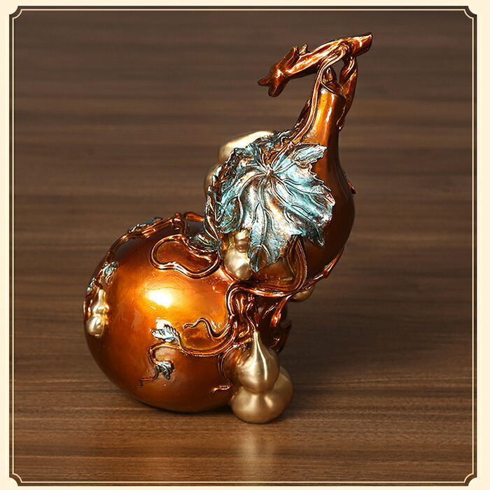 楽天市場】真鍮製 ひょうたん 置物 金運 開運 風水インテリア 縁起物