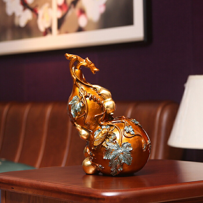 楽天市場】真鍮製 ひょうたん 置物 金運 開運 風水インテリア 縁起物