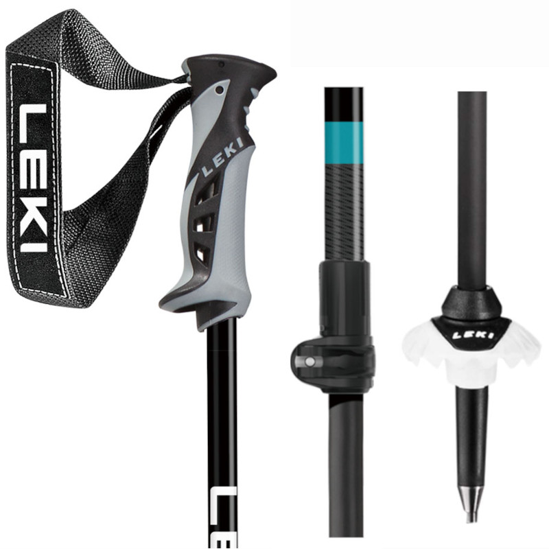 楽天市場】レキ ストック 2024 LEKI NEOLITE VARIO CARBON Black 95