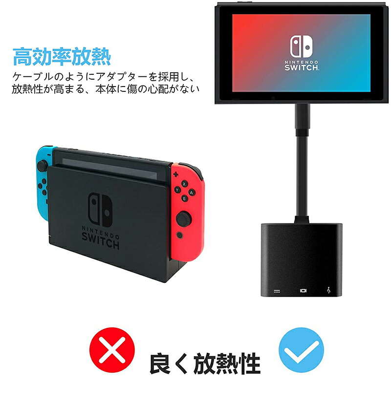 楽天市場】Type C Switch HDMI 出力 3in1 Switch ドック スイッチ Type
