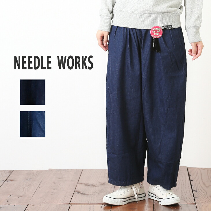 楽天市場】NEEDLE WORKS(ニードルワークス) 6.5ozデニムタックギャザー