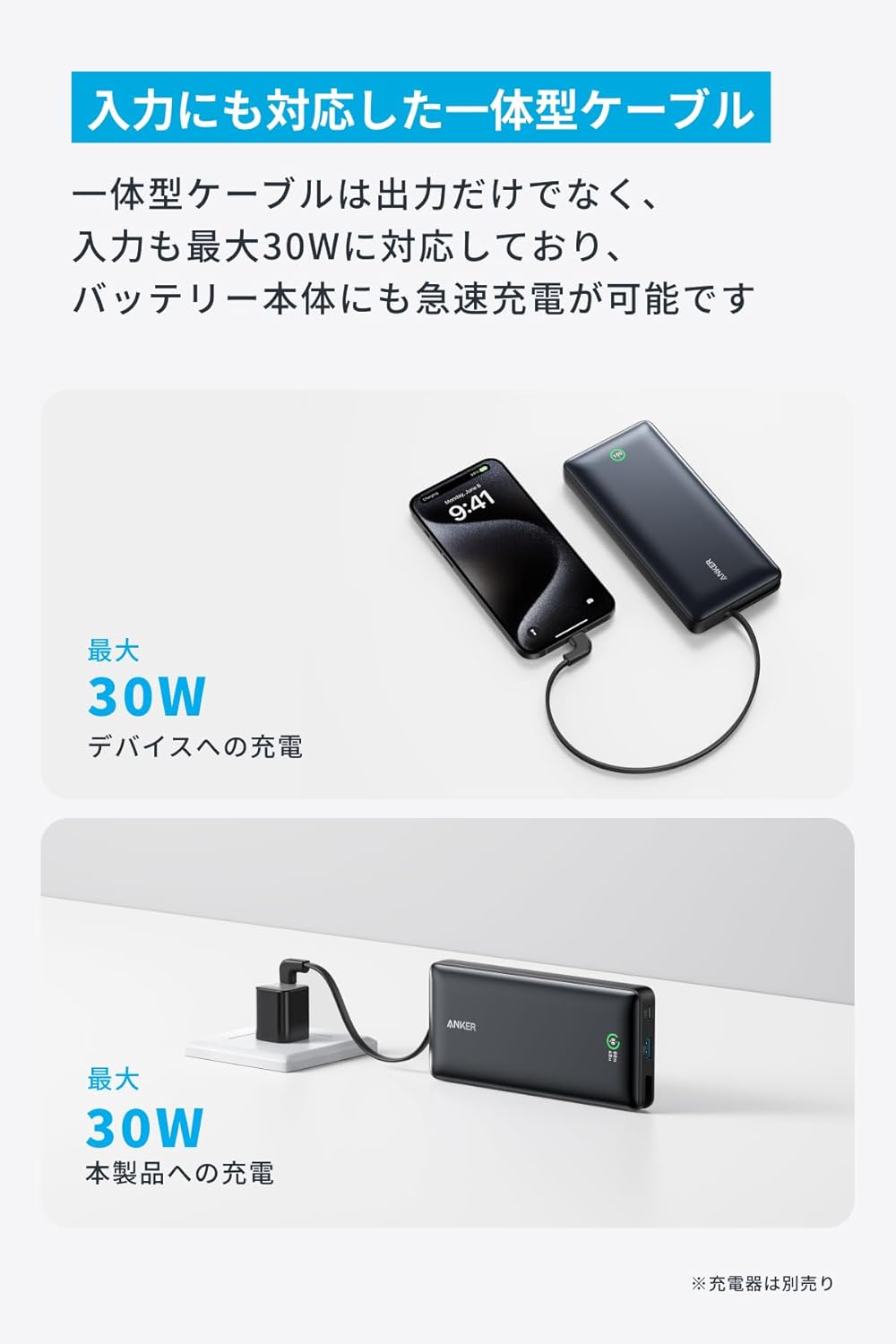 楽天市場】Anker Nano Power Bank (20000mAh, 30W, Built-In USB-C