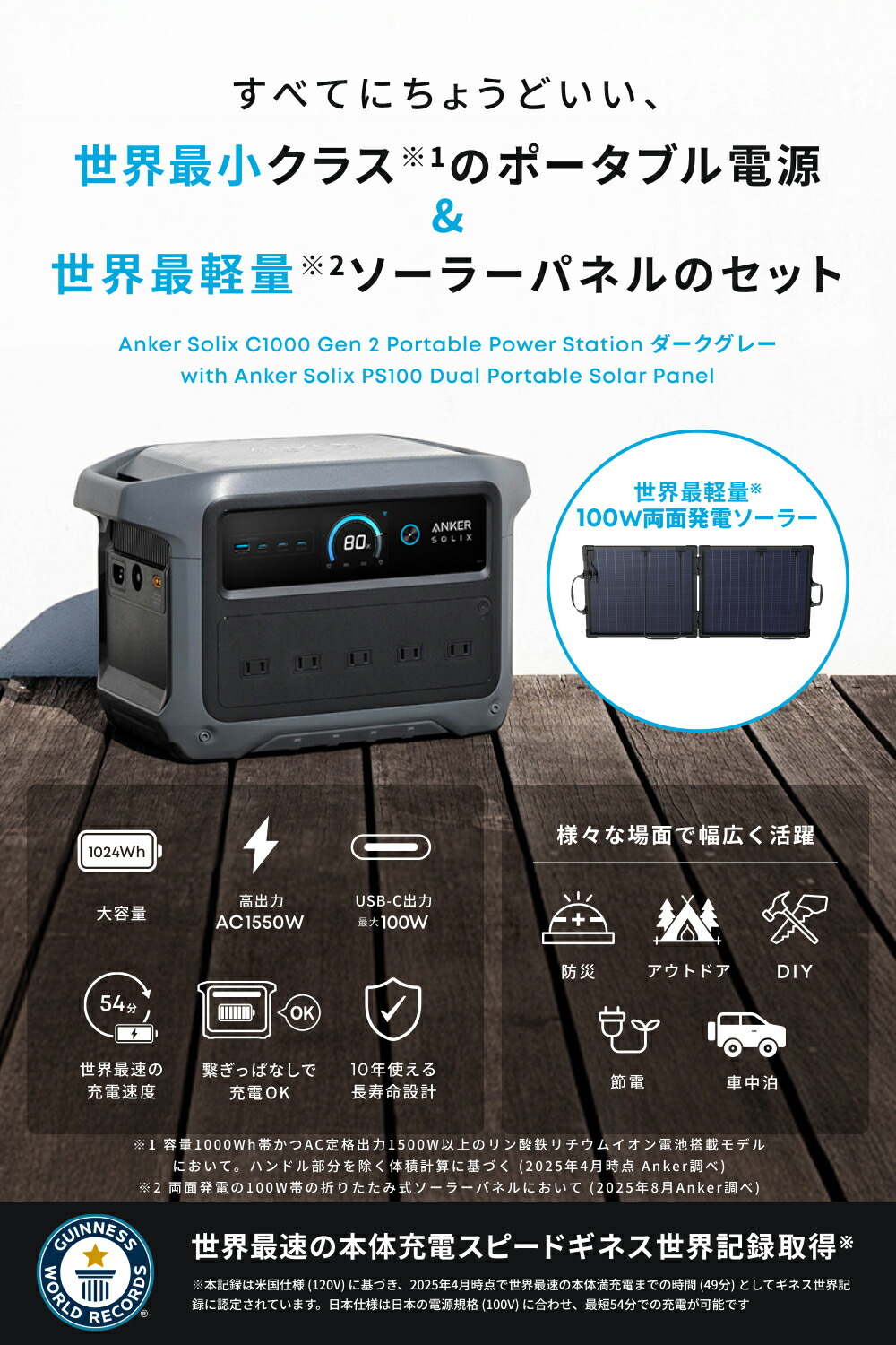 楽天市場】Anker Solix C1000 Gen 2 Portable Power Station