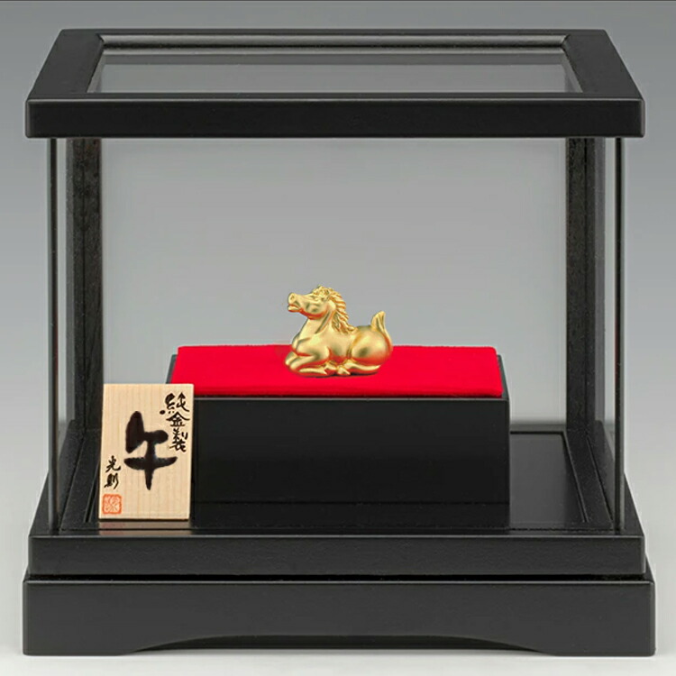 楽天市場】【純金製】招福「午」24金3g使用［No.10］専用ケース入り