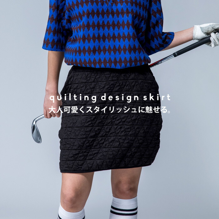 楽天市場】ANTIQUA GOLF×STCH キルティングスカート 送料無料・再入荷
