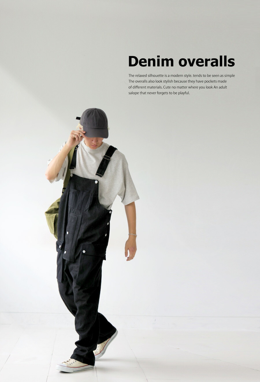 楽天市場】ポケットデザイン オーバーオール メンズ ボトムス 送料無料