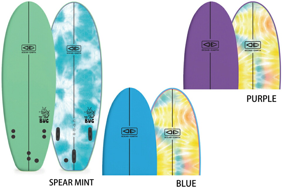 楽天市場】OCEAN&EARTH オーシャンアンドアース O&E THE BUG SOFTBOARD