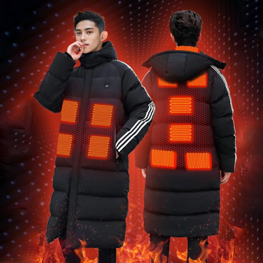 楽天市場】ベンチコート ロングタイプ 電熱ジャケット 発熱ジャケット