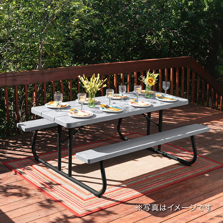 楽天市場】テーブル ベンチ 一体型 机 屋外 家具 タカショー