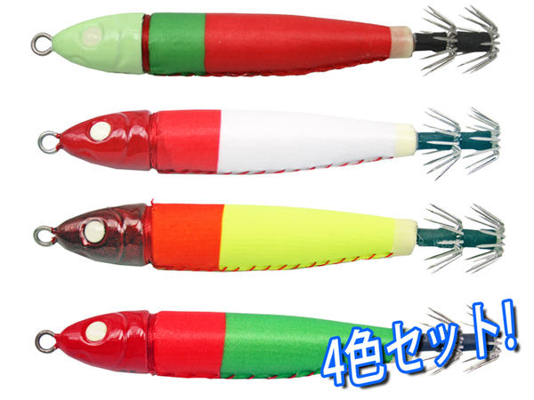 楽天市場】鉛スッテ 25号 KMY-1574 4色セット イカメタル専用 イカ釣り