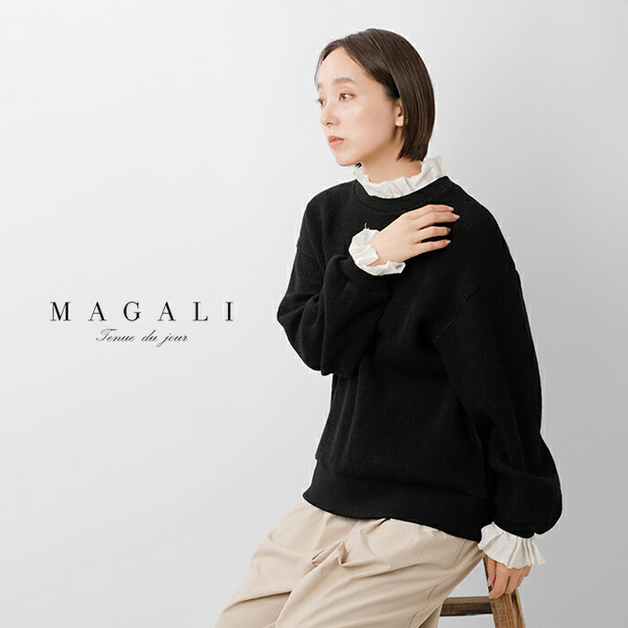 楽天市場】セール【20%OFF】MAGALI マガリ クォーター ニット フリル