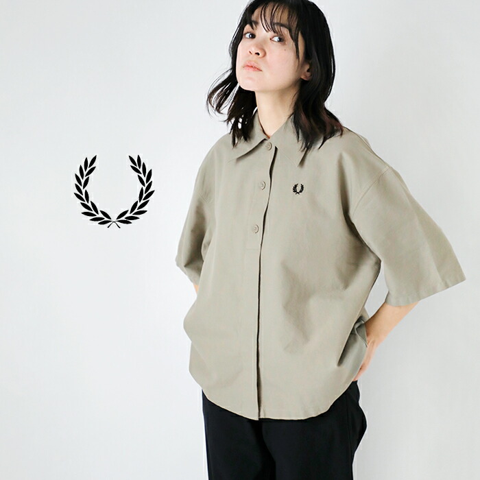 楽天市場】FRED PERRY フレッド ペリー コットン ビッグカラー シャツ