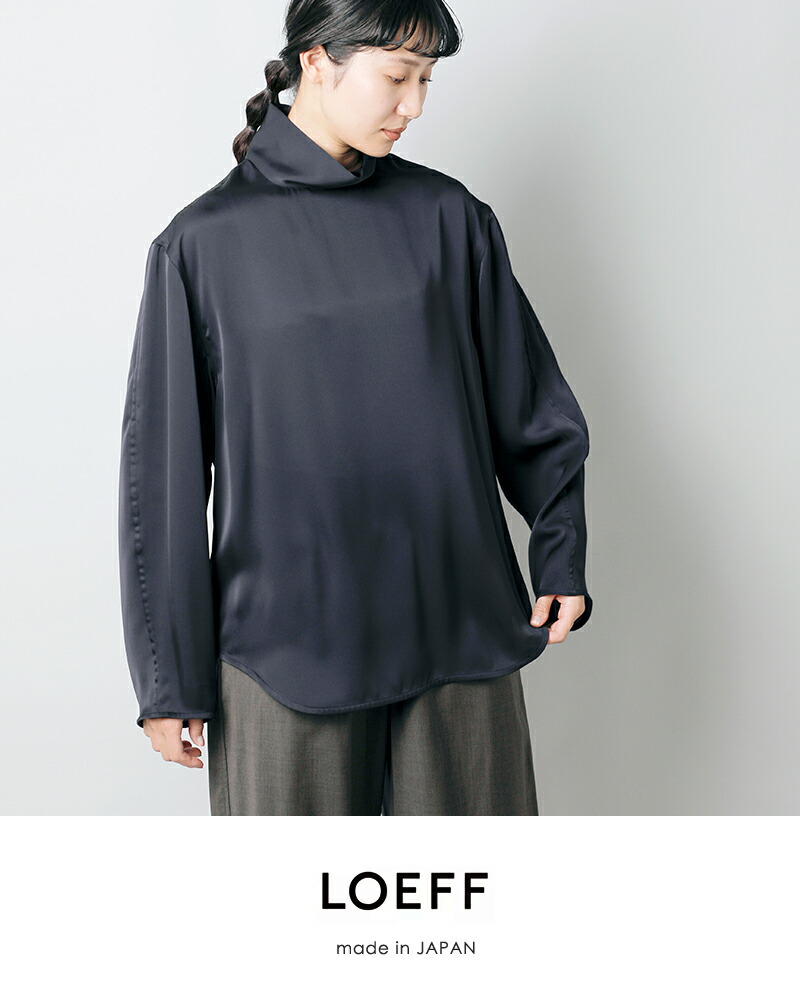 楽天市場】セール【60%OFF】LOEFF ロエフ サテン ハイネック プル