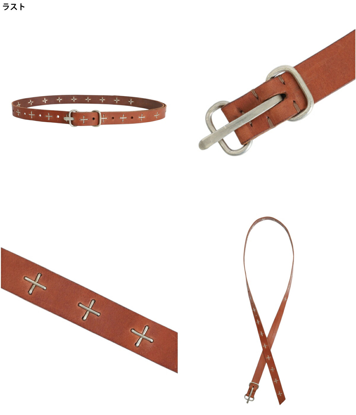 楽天市場】[送料無料]m.a+ : “+“ studded double oval buckle med / 全