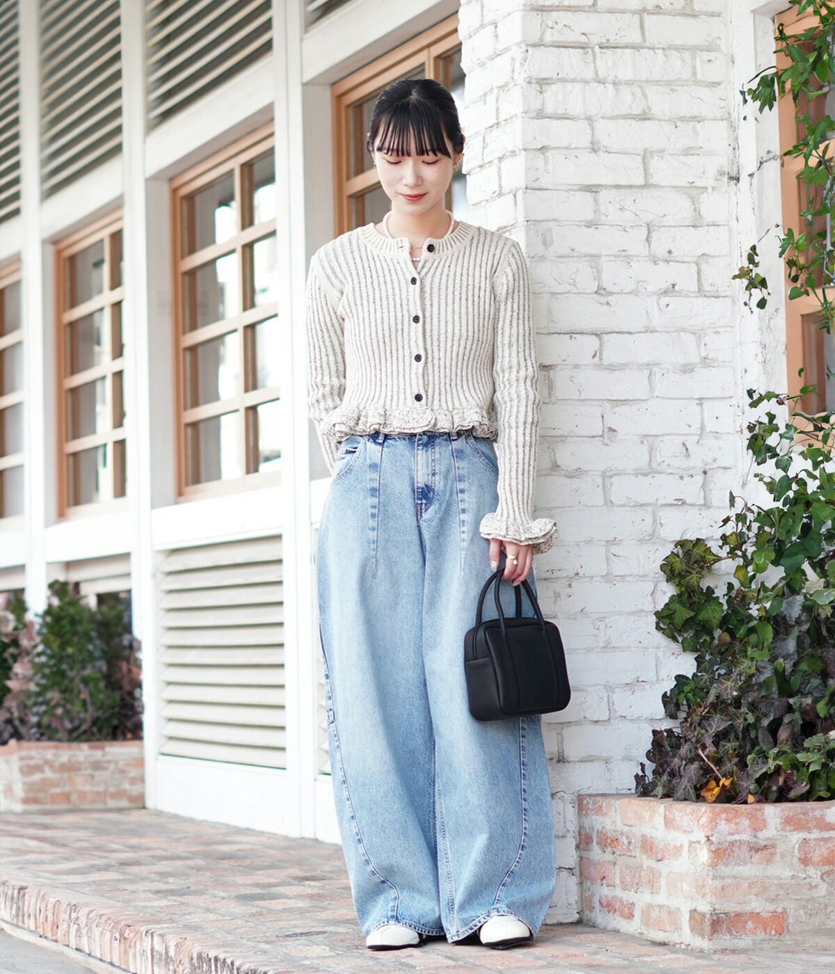 楽天市場】[送料無料]CLANE : [レディース]COCOON BULKY DENIM PANTS