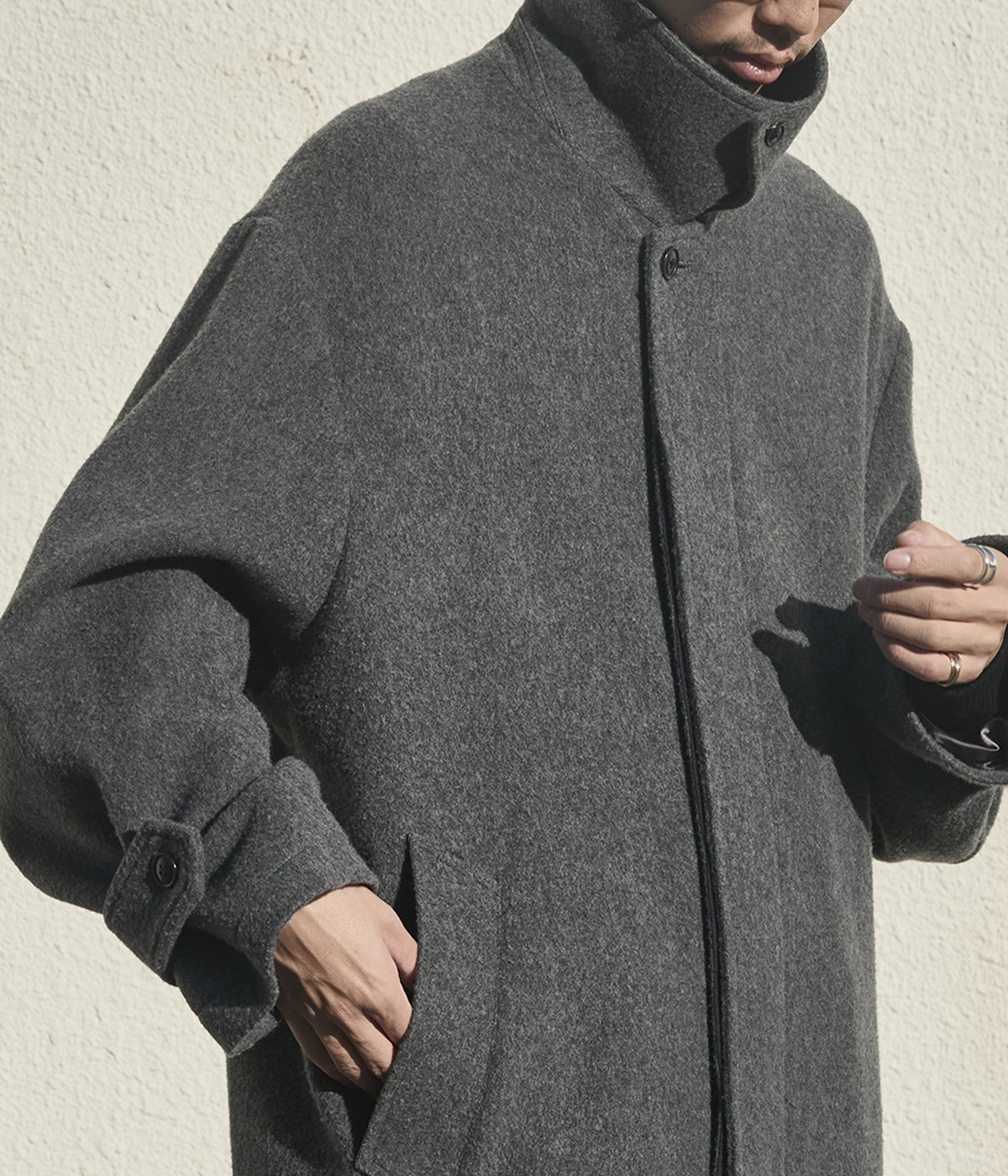 楽天市場】[SALE]URU : 別注 NAPPING MELTON - BALMACAAN COAT