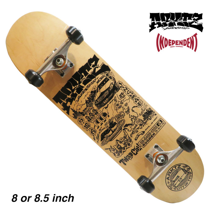 マゼンタ スケートボード コンプリート スケボー インディペンデント 8