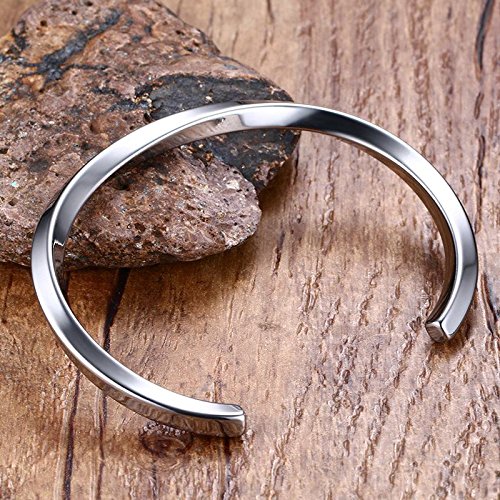 楽天市場】シンプル 細め バングル ブレスレット シルバー 銀 メンズ