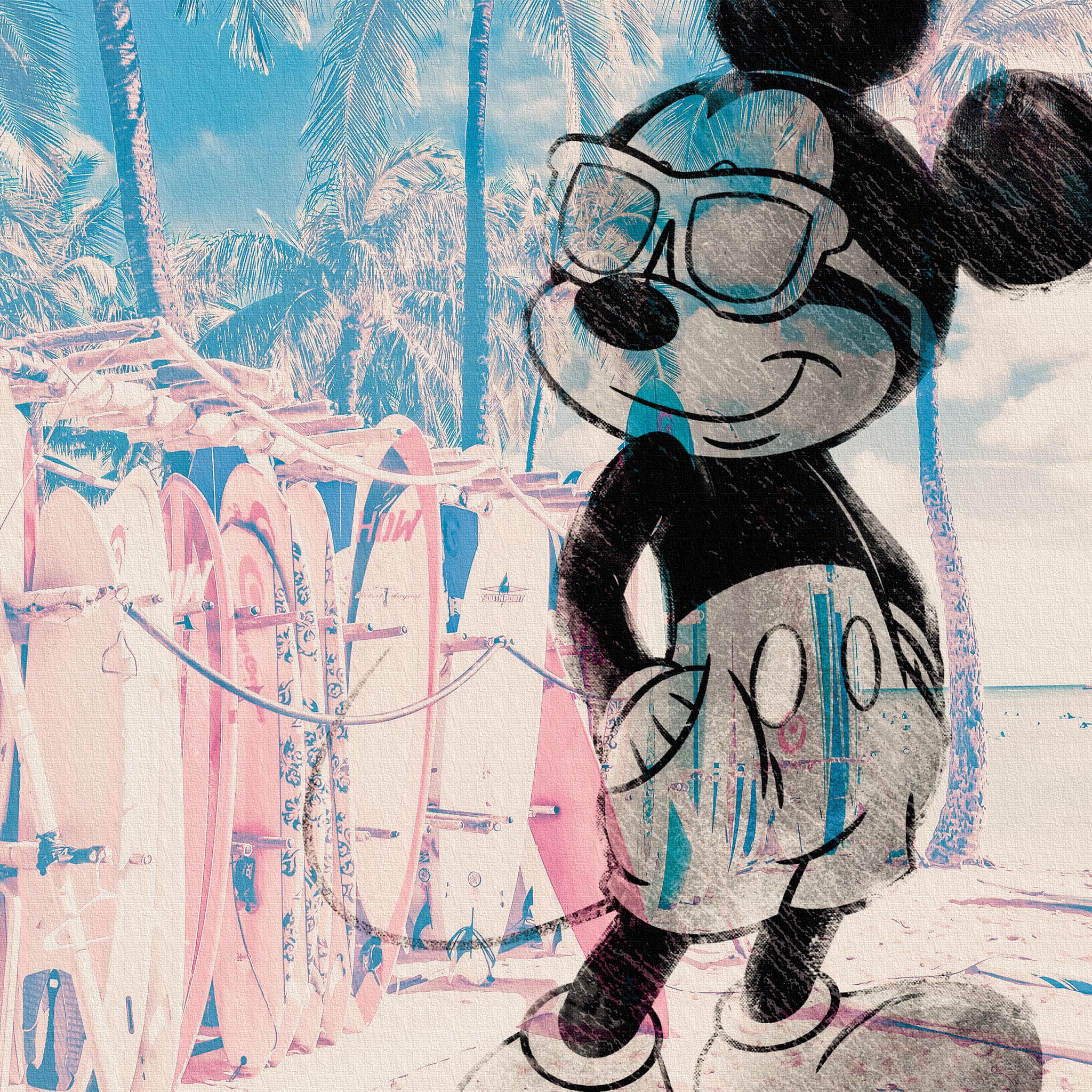 楽天市場】【アートデリ】ミッキーマウスの壁掛けアート インテリア