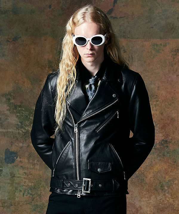 楽天市場】glamb グラム Calf Leather Riders Jacket カーフレザー