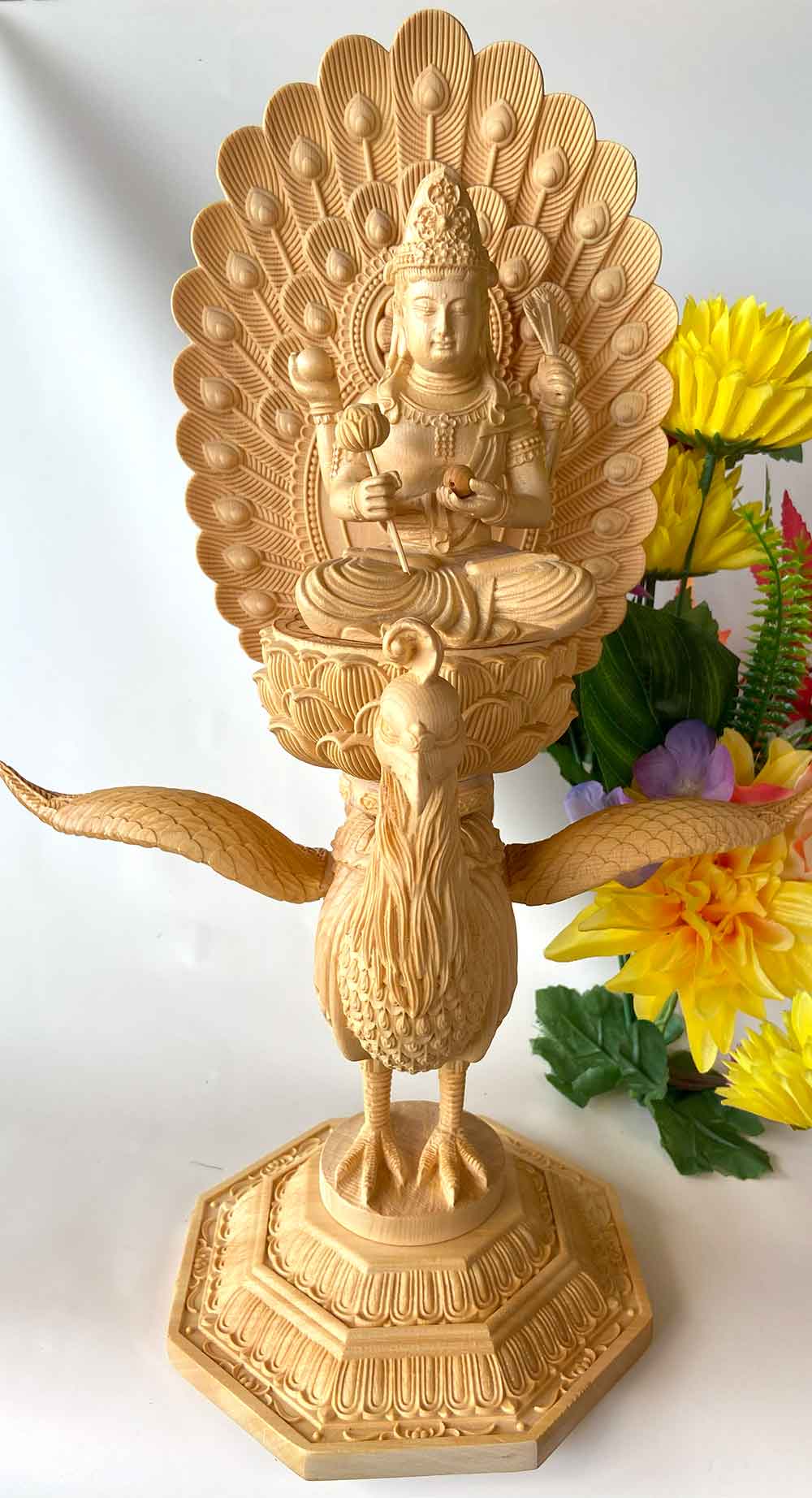 楽天市場】【5のつく日｜今だけ使えるクーポン】孔雀明王 37cm 女神