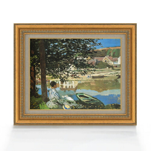 楽天市場】油彩画 松浦敬文 「水辺の城」 F6号 油絵 額入り 風景画