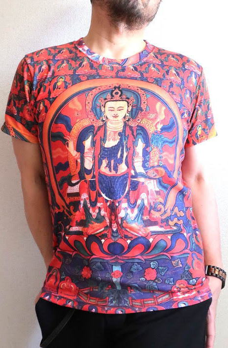 楽天市場】チベット仏教曼荼羅のTシャツ【サイズ：M 】【3980円