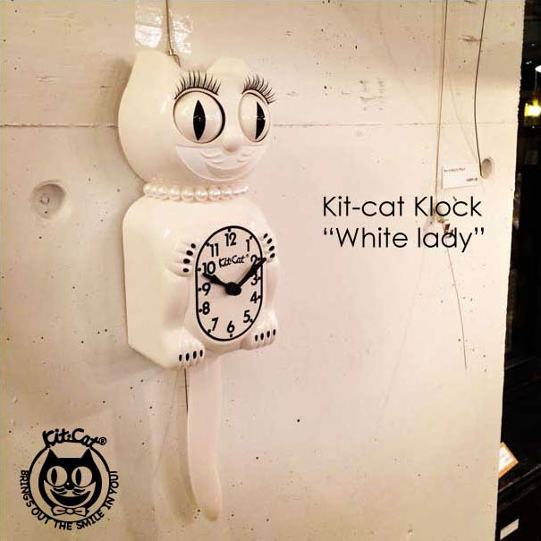 楽天市場】【限定版】Kit-cat Klock “White lady”キットキャット