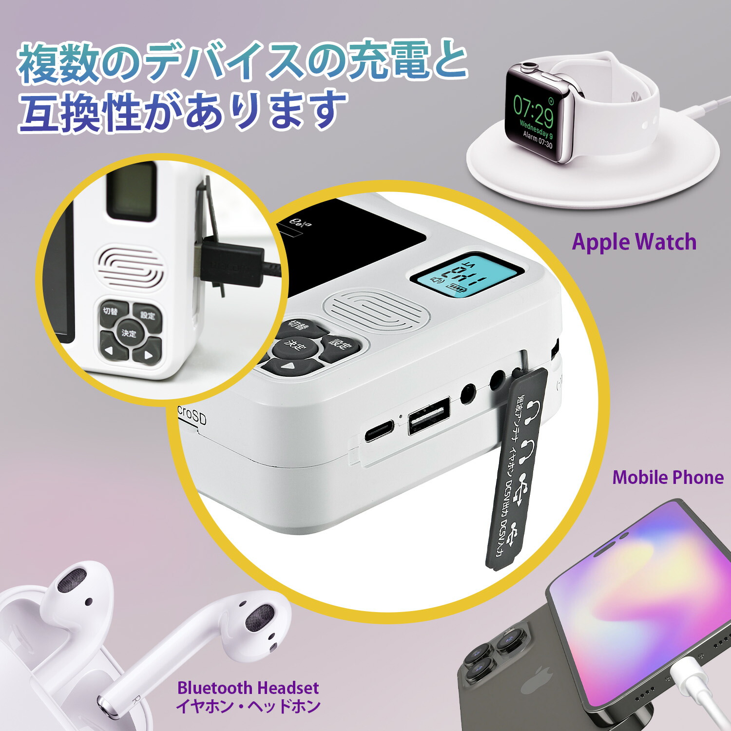 楽天市場】ワンセグテレビ FM/AMラジオ付き 5インチ液晶画面搭載