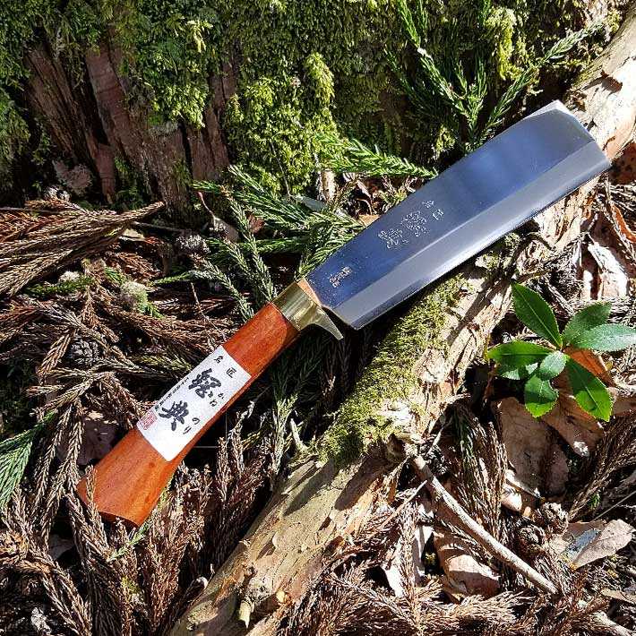 楽天市場】鍔付最高級ナタ 165mm C-20 片刃仕様ナタ キャンプ 鉈